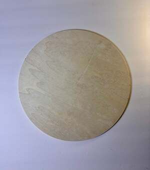 12 inch Birch Unfinished Round Wooden Craft Plaque Set of 3